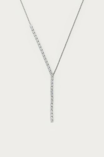 Long collier tennis en Y avec strass | - My jewellery - Modalova