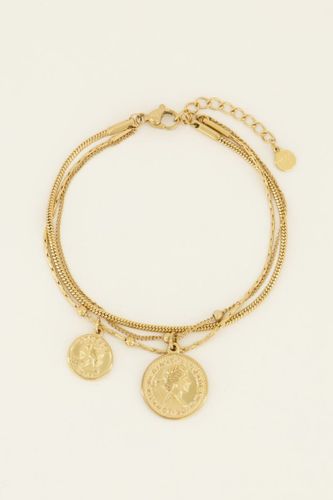 Bracelet trois chaînes à médaillon | - My jewellery - Modalova