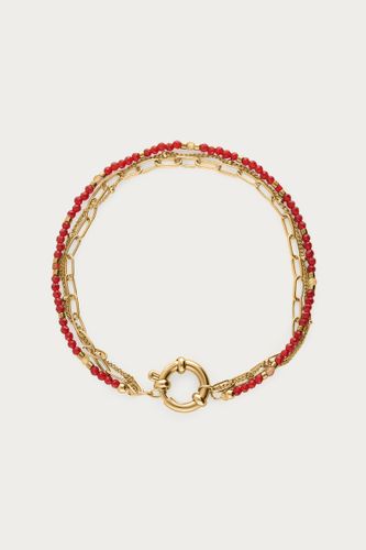 Bracelet triple bordeaux avec fermoir | - My jewellery - Modalova