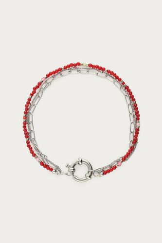 Bracelet triple bordeaux avec fermoir | - My jewellery - Modalova