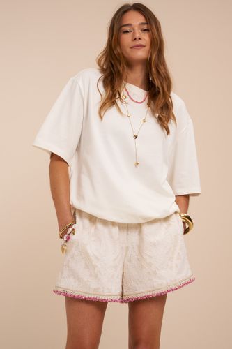 Short en jacquard à bords roses | - My jewellery - Modalova