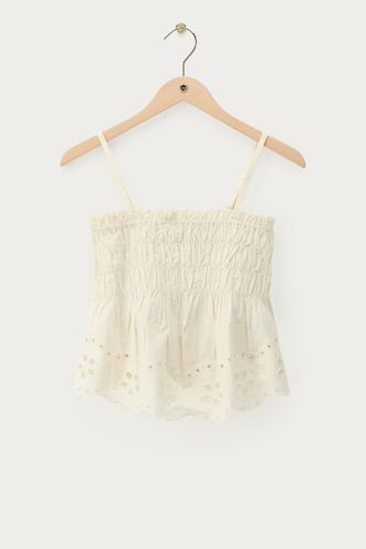 Top smocké avec broderie | - My jewellery - Modalova