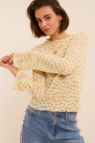 Top en dentelle à imprimé floral | - My jewellery - Modalova