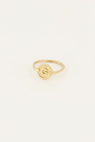 Bague avec initiale encerclée | - My jewellery - Modalova