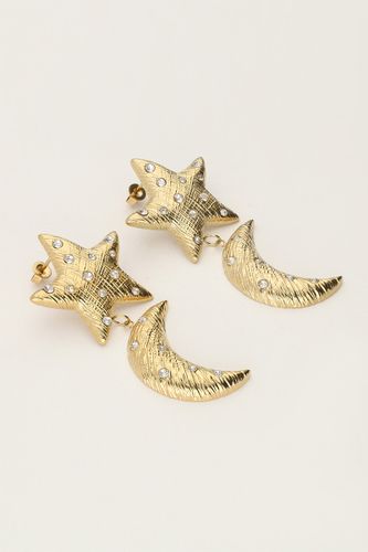 Boucles d'oreilles Starry avec lune etétoile | - My jewellery - Modalova