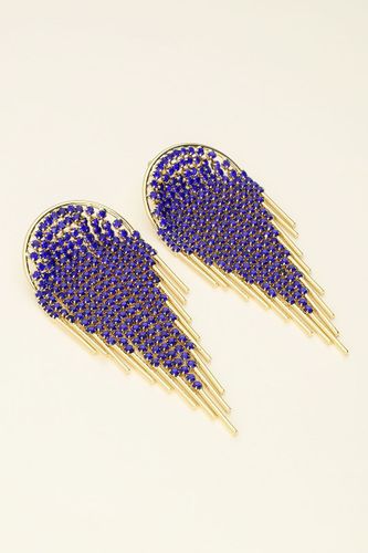 Maxi boucles d'oreilles strass bleus Universe | - My jewellery - Modalova
