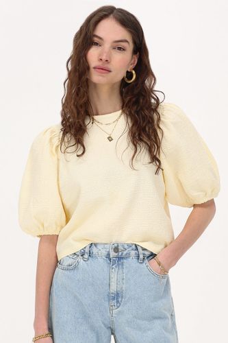 Top en tissu bouclette avec manches bouffantes | - My jewellery - Modalova