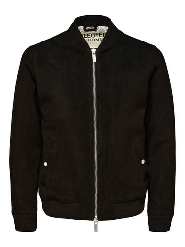 Daim Veste Bomber - Selected - Modalova