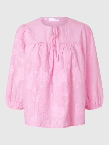 Texturé Blouse Manches 3/4 - Selected - Modalova