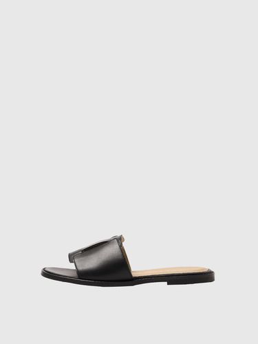 Cuir Mules Plates - Selected - Modalova