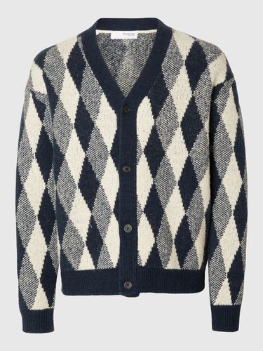 Motif Losanges Cardigan - Selected - Modalova