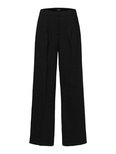 Tissé Pantalon À Jambe Ample - Selected - Modalova