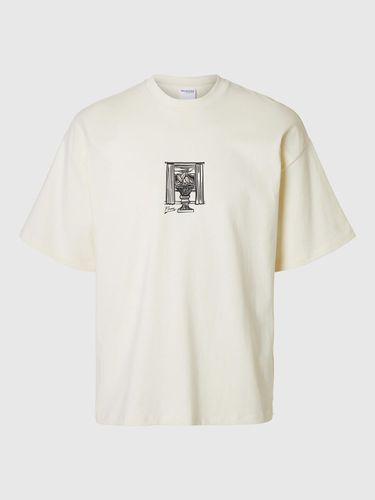 Coton Imprimé T-shirt - Selected - Modalova