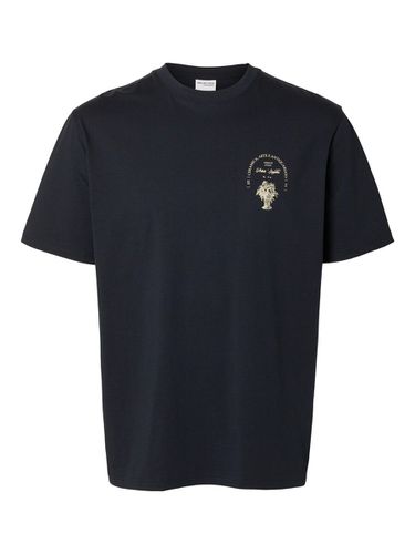 Imprimé En Coton T-shirt - Selected - Modalova