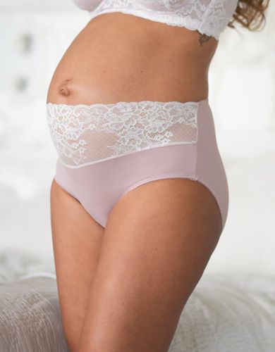 Contrast Lace Mid Bump Maternity Briefs | - Seraphine - Modalova