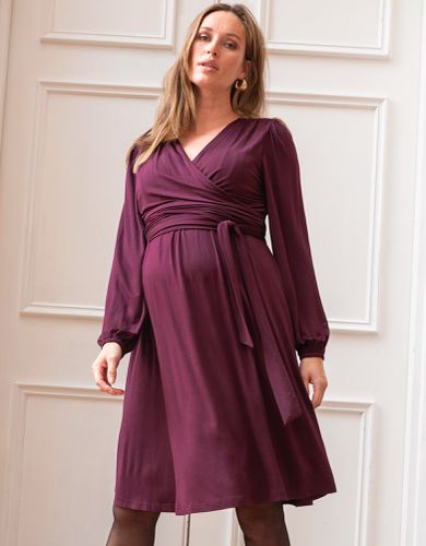 Maternity & Nursing Wrap Dress | - Seraphine - Modalova