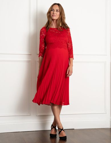 Lace Top and Pleated Maternity & Nursing Skirt Dress | - Seraphine - Modalova