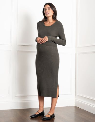 Layered Knitted Maternity & Nursing Dress | - Seraphine - Modalova