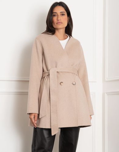 Double-Breasted Wool Maternity Coat | - Seraphine - Modalova