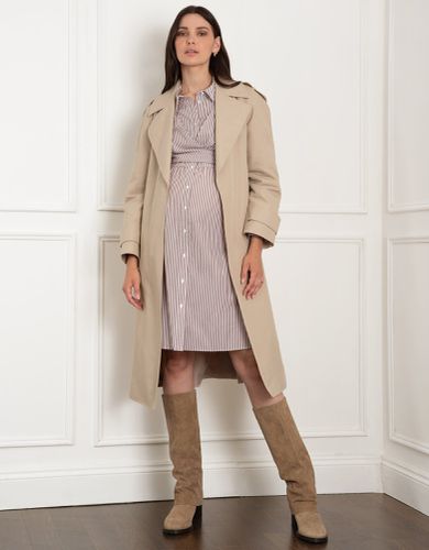 Belted Maternity Trench Coat | - Seraphine - Modalova