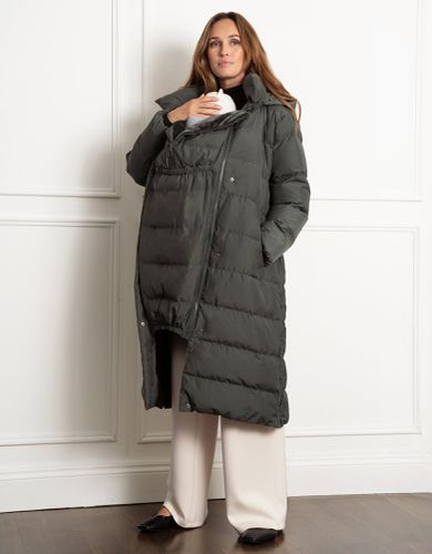 Belted Maternity & Babywearing Puffer Coat | - Seraphine - Modalova