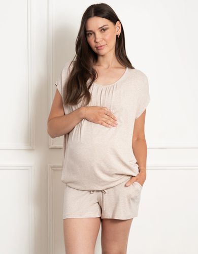 Ensemble pyjama short loungewear de grossesse et d'allaitement | - Seraphine - Modalova