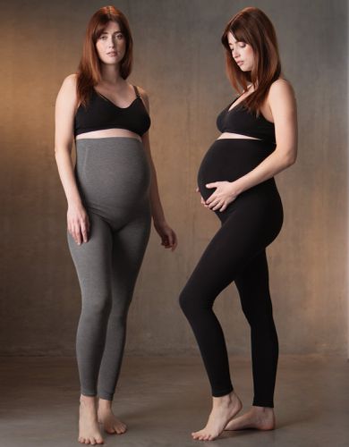 Lot de 2 Leggings maternité en bambou - Noir et | - Seraphine - Modalova