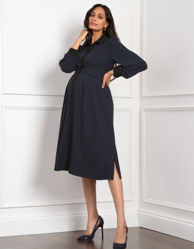 Pleated Waist Maternity & Nursing Shirt Dress | - Seraphine - Modalova