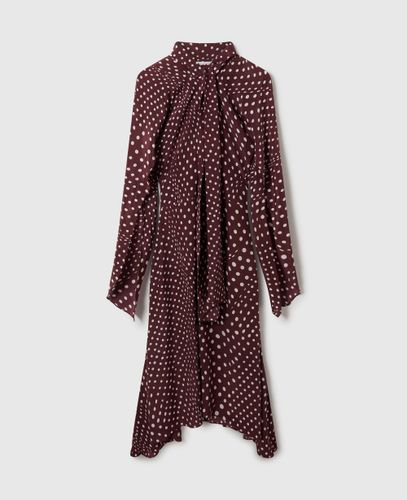 Robe en soie a pois avec col cravate, , /, Taille: 42 - Stella McCartney - Modalova