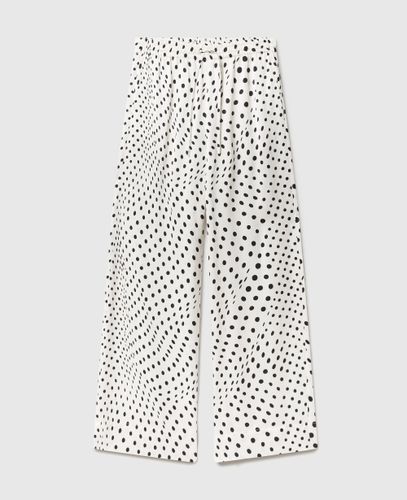 Pantalon ample en satin a pois, , Taille: 44 - Stella McCartney - Modalova