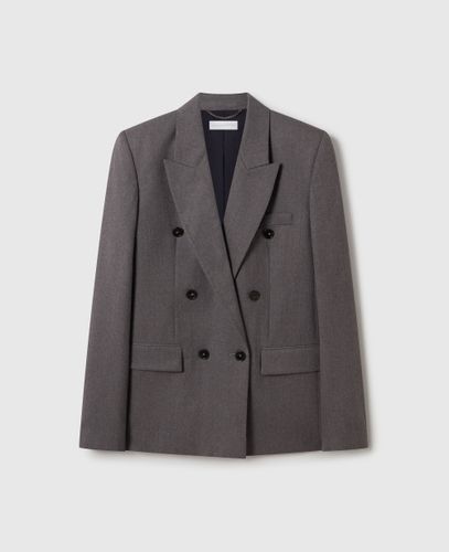 Blazer croise en flanelle, , Taille: 34 - Stella McCartney - Modalova