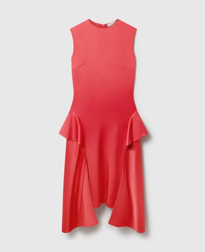 Robe midi drapee en satin, , Taille: 38 - Stella McCartney - Modalova