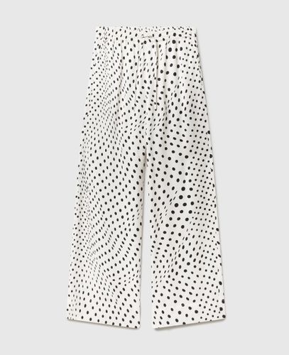 Pantalon ample en satin a pois, , Taille: 40 - Stella McCartney - Modalova