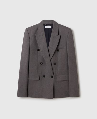 Blazer croise en flanelle, , Taille: 40 - Stella McCartney - Modalova