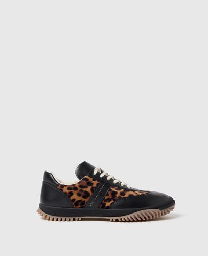Baskets en velours leopard, , Taille: 36 - Stella McCartney - Modalova