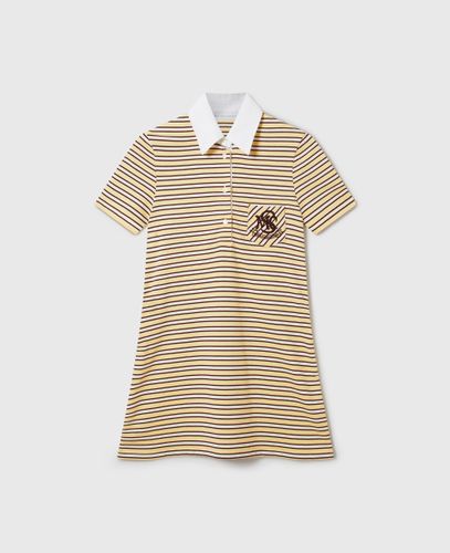 Robe polo a rayures avec ecusson brode, , Taille: M - Stella McCartney - Modalova