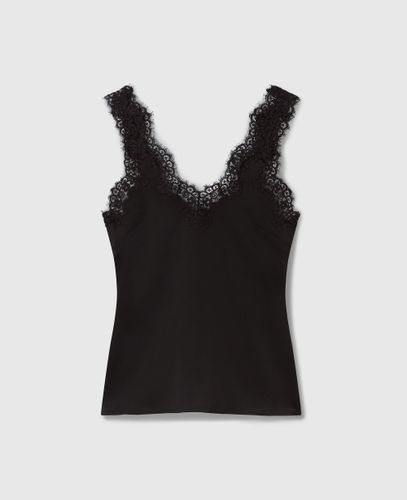 Haut en satin avec bordure en dentelle, , Taille: 36 - Stella McCartney - Modalova