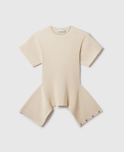 T shirt a basque en maille, , Taille: S - Stella McCartney - Modalova