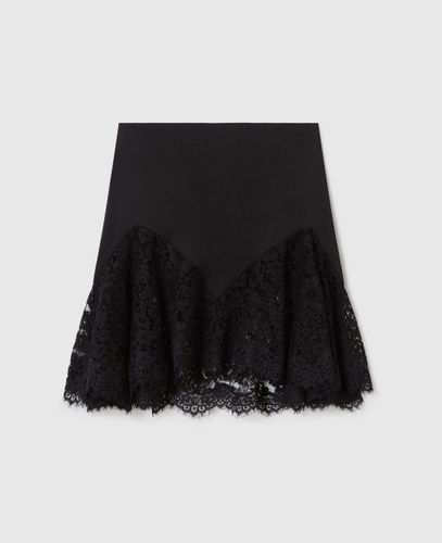 Jupe en satin avec bordure en dentelle, , Taille: 44 - Stella McCartney - Modalova