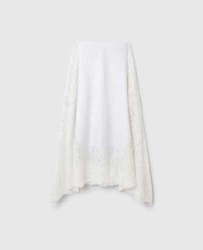 Jupe midi avec empiecements en dentelle, , Taille: 36 - Stella McCartney - Modalova
