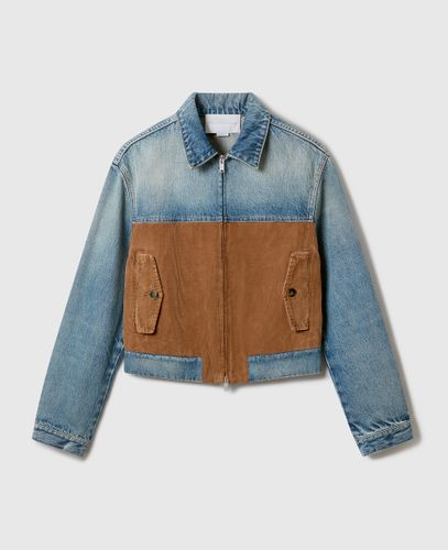 Veste en jean avec empiecements en velours cotele, , Taille: L - Stella McCartney - Modalova