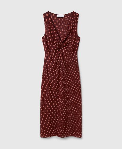 Robe midi en mesh a pois avec col en V, , Taille: L - Stella McCartney - Modalova