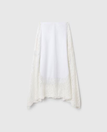 Jupe midi avec empiecements en dentelle, , Taille: 42 - Stella McCartney - Modalova