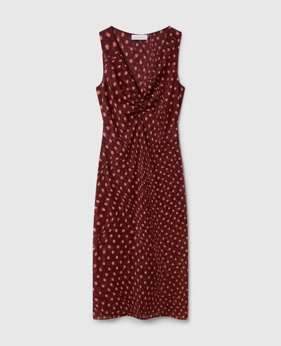Robe midi en mesh a pois avec col en V, , Taille: XS - Stella McCartney - Modalova
