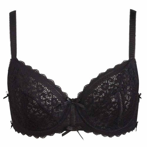 Soutien-gorge à armatures bonnet C, D et E noir Elena - Pomm'Poire - Modalova