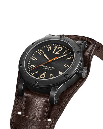 Montre en acier vieilli 42 mm - Ralph Lauren - Modalova