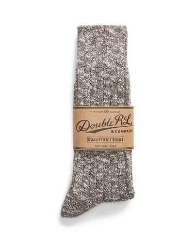Chaussettes coton mélangé stretch jaspé - RRL - Modalova