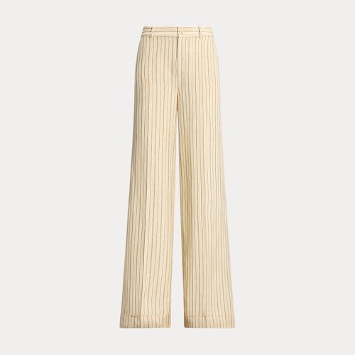 Pantalon jambe large lin milleraies - Lauren - Modalova