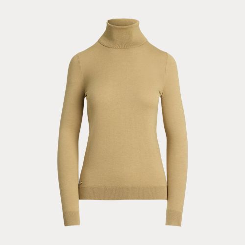 Pull à col roulé en soie mélangée - Lauren - Modalova