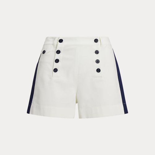 Short Sailor à rayures en toile de coton - Lauren - Modalova